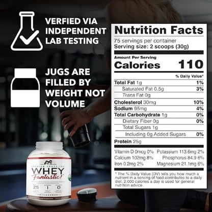 Whey Fantastic Unflavored - 100% Natural Grass Fed Whey Protein Powder - Unique 3 Fantastic NutritionUS supplements