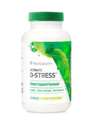 Youngevity Ultimate D-Stress™ – Natural Stress Relief Supplement with Magnesium, Valerian Root Extract, and B Vitamins – Supports Adrenal Health and Nervous System – 120 Capsules (Pack of 1) YoungevityAu supplements