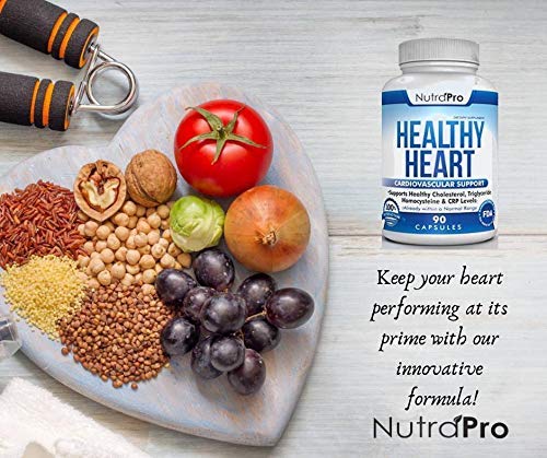 NutraPro Healthy Heart - Heart Health Supplements & Arteries Support .Healthy Cholesterol and Triglyceride. GMP Certified. NutraProAu supplements