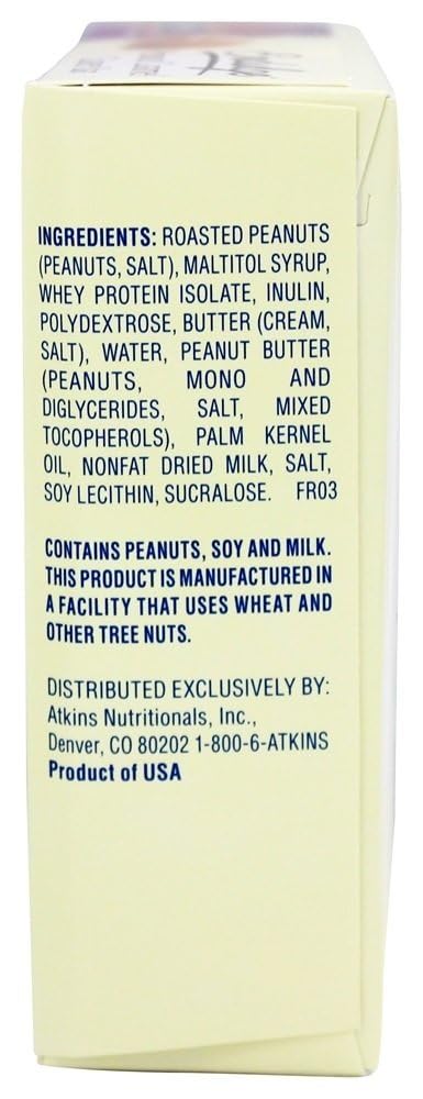 Atkins Peanut Caramel Cluster Bar, Dessert Favorite, High in Fiber, 3g Net Carb, 1g Sugar AtkinsUS supplements