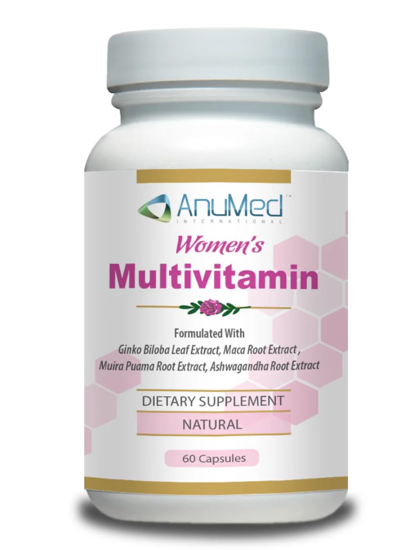 Women’s Multivitamin with Iron, Vitamin D3, Magnesium, B-Complex & Herbal Support – 60 Capsules – Energy, Hormone Balance, Heart Health – AnuMed AnuMed InternationalAu supplements