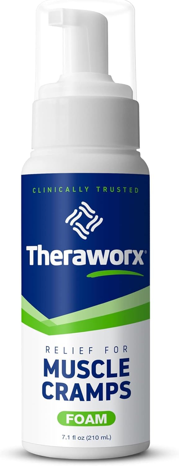 Theraworx Relief for Muscle Cramps Foam Fast-Acting Muscle Spasm, Leg Soreness with Magnesium Sulfate - 7.1 oz - 2 Count TheraworxAu supplements