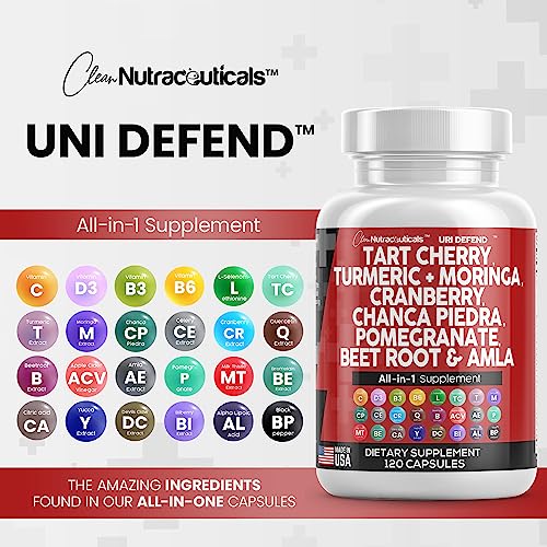 Tart Cherry Extract Capsules 20,000mg with Turmeric 8000mg Moringa Clean NutraceuticalsUS supplements