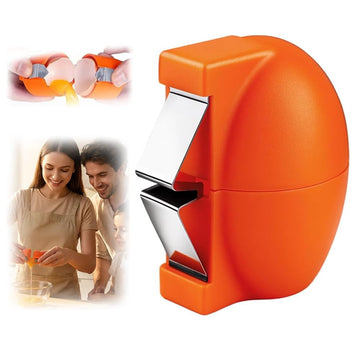 New Egg Shell Opener Egg Cracker Tool Stainless Steel, Multifunctional Egg Shell Opener for Raw Or Hard-Boiled Eggs, Kitchen Gadget for Cooking Baking (Orange Red) CLRZOLAu supplements