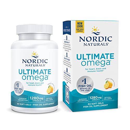 Nordic Naturals Ultimate Omega, Lemon Flavor - 60 Soft Gels - 1280 mg Omega-3 Nordic NaturalsUS supplements