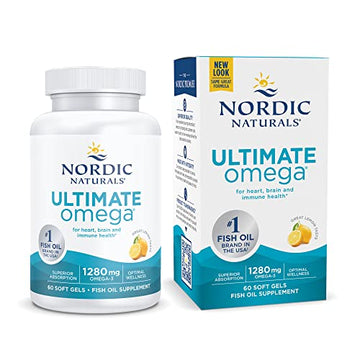 Nordic Naturals Ultimate Omega, Lemon Flavor - 60 Soft Gels - 1280 mg Omega-3 Nordic NaturalsUS supplements