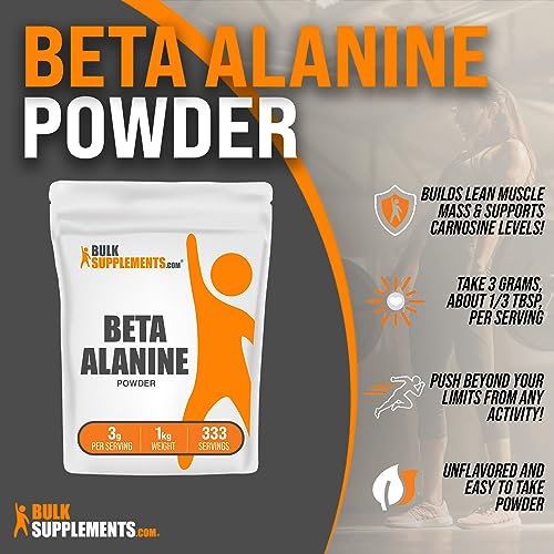 BULKSUPPLEMENTS.COM Beta Alanine Powder - Beta Alanine Pre Workout, Beta Alanine BULKSUPPLEMENTS.COMUS supplements