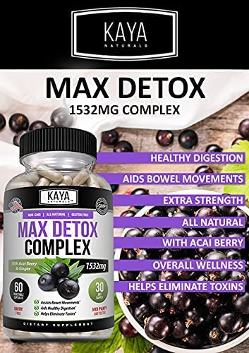 Kaya Naturals - Max Detox - 100% Natural, Healthy, Safe & New, Pure Herbal Ingredients Kaya NaturalsUS supplements
