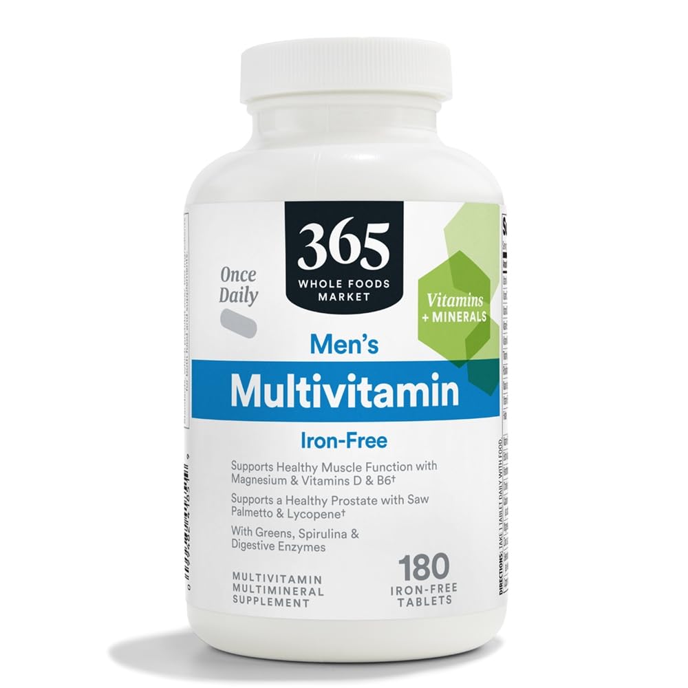 365 by Whole Foods Market, Men's One Daily Multivitamin Tablets, 180 Count 365 by Whole Foods MarketAu supplements