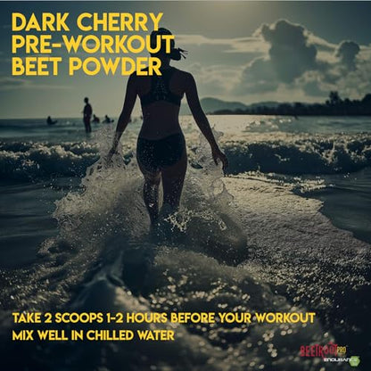 Beetroot Pro Pre-Workout Powder - 10oz, 28 Servings, Dark Cherry Flavor - Boosts Energy Beetroot ProUS supplements