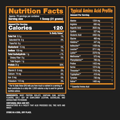 BPI Sports ISO HD Isolate Protein Vanilla Cookie, 76.8 oz - 69 Servings BPI SportsUS supplements