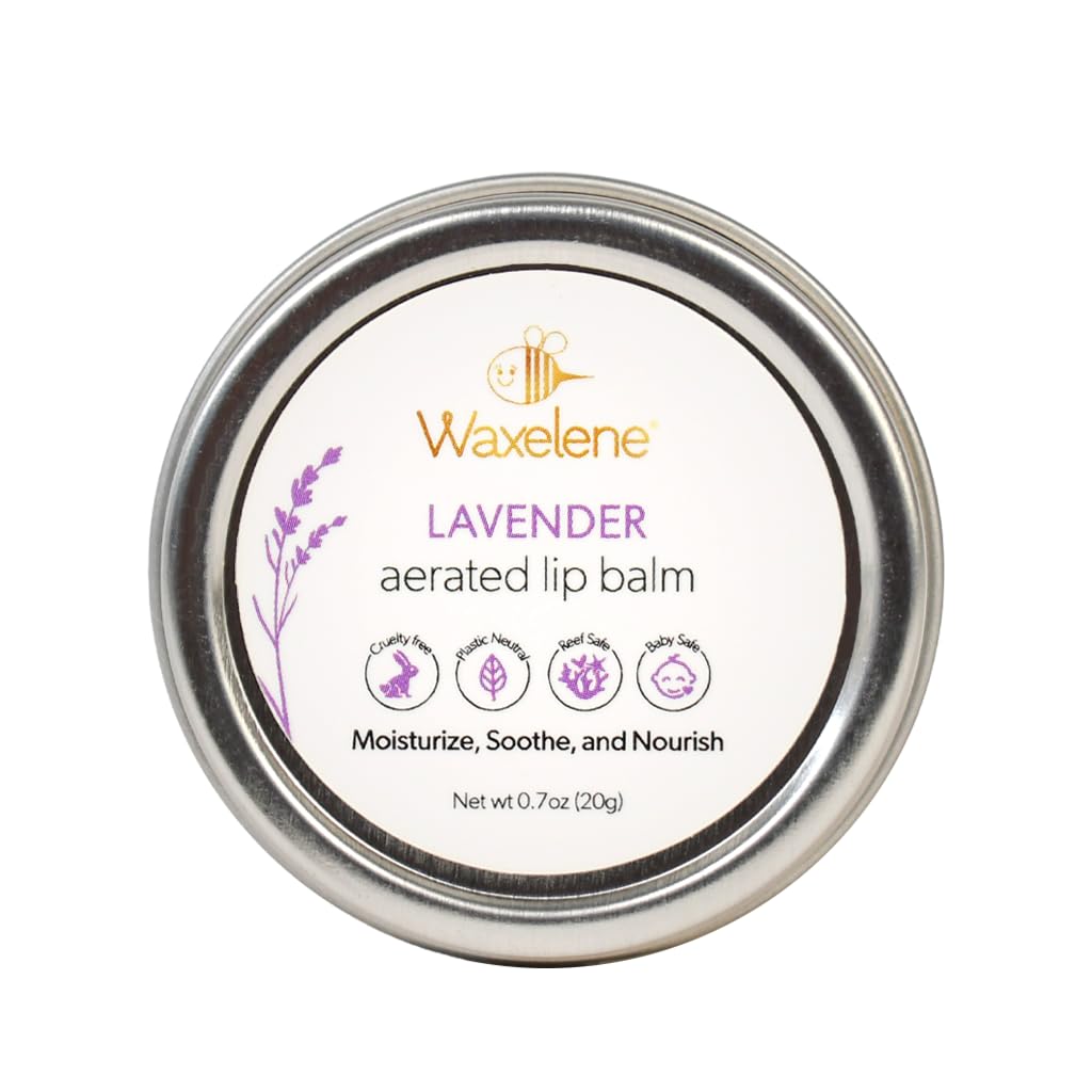 Lavender Aerated Lip Balm tin - Single WaxeleneAu supplements