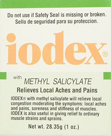 IODEX with Methyl Salicylate 1 OZ - (Pack of 2) IODEXAu supplements