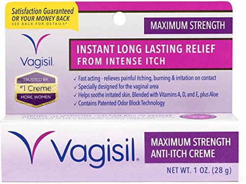 Vagisil Medicated Anti-Itch Creme Maximum Strength - 1oz, Pack of 5 VagisilAu supplements
