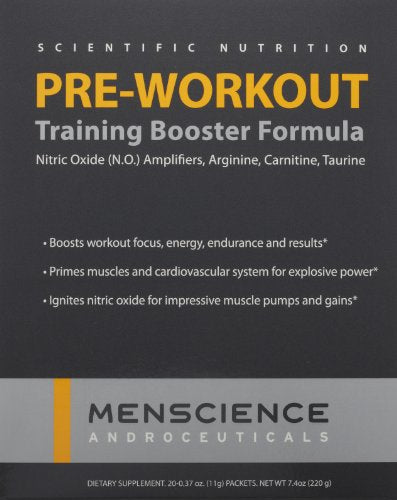 MenScience Androceuticals Pre-Workout Training Booster Formula, 0.4 oz MenScienceUS supplements