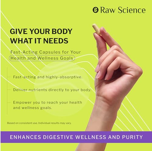 Colon Cleanse - Detox, Digestive Health, Psyllium Husk, Aloe Vera, Bentonite Clay, Acidophilus Probiotic S RAW SCIENCEAu supplements