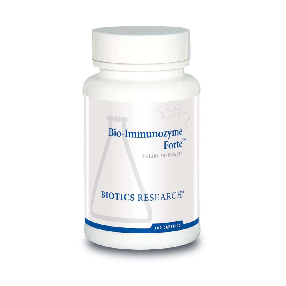 BIOTICS RESEARCH Bio Immunozyme Forte Multivitamin, Echinacea, Cayenne Pepper, Lactobacillus acidophilus, Botanicals, Probiotics, Amino Acids, Organs/Glandulars for Immune System Health 180 Capsules BIOTICS RESEARCHAu supplements