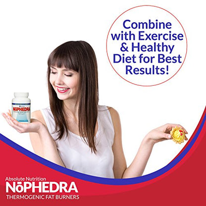 Absolute Nutrition Thermogenic Fat Burners, Nophedra Capsules, 80 Count Bottle Absolute NutritionUS supplements