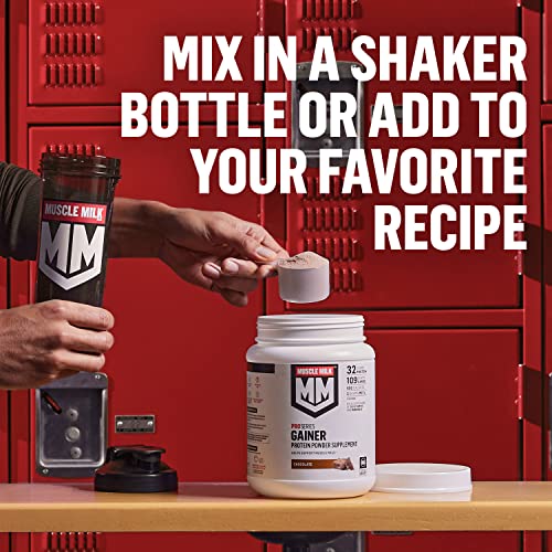 Muscle Milk Gainer Protein Powder, Chocolate, 32g Protein, 5 Pound Muscle MilkUS supplements
