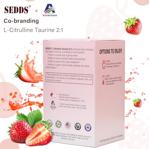 SEDDS L-Citrulline Taurine 2:1, Strawberry-Flavored L Citrulline Powder Citrulline Supplements SEDDSAu supplements