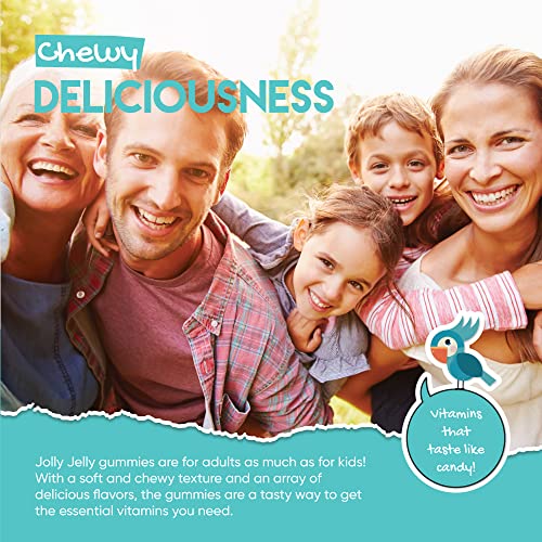 Marine Collagen Gummies by Jolly Jelly® - Wild-Caught Marine Collagen Tapioca Gummies - Type 1 Hydrolysed Collagen - Strawberry Flavour - 60 Gummies. JOLLY JELLYAu supplements