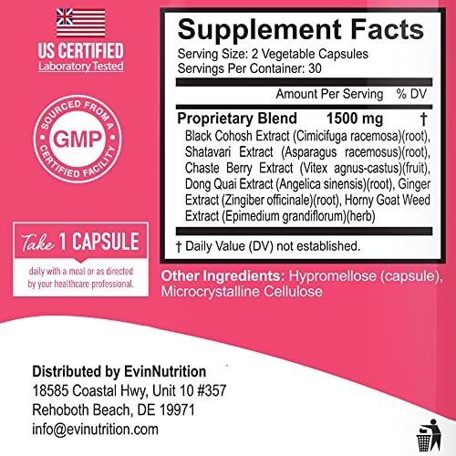 Evinutrition Estrobalance Capsule for Women - Menopause Mood and Energy Support EvinutritionUS supplements