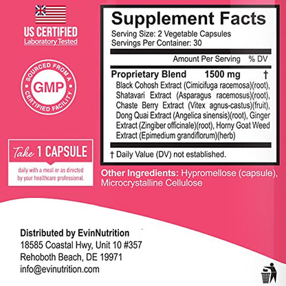 Evinutrition Estrobalance Capsule for Women - Menopause Mood and Energy Support EvinutritionUS supplements