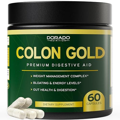 Colon Cleanse and Gut Detox for Weight Management & Digestive Support - Cascara Sagraoda DORADO NUTRITIONUS supplements