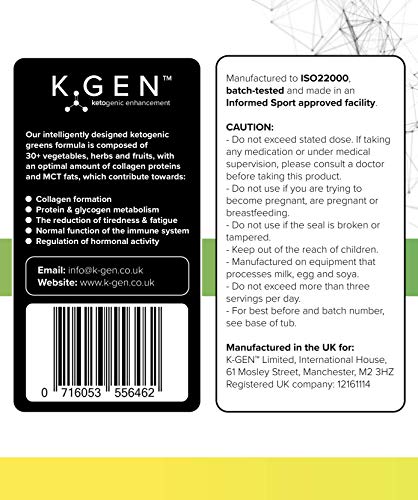 K-GEN™ Keto Greens Collagen Powder Superfood Micronutrient & Anti-oxidant Blend K GEN ketogenic enhancementAu supplements