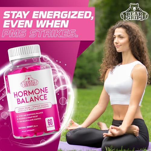 Hormone Balance for Women - PMS Relief Gummies and Bloating Relief for Women Bear GripsUS supplements