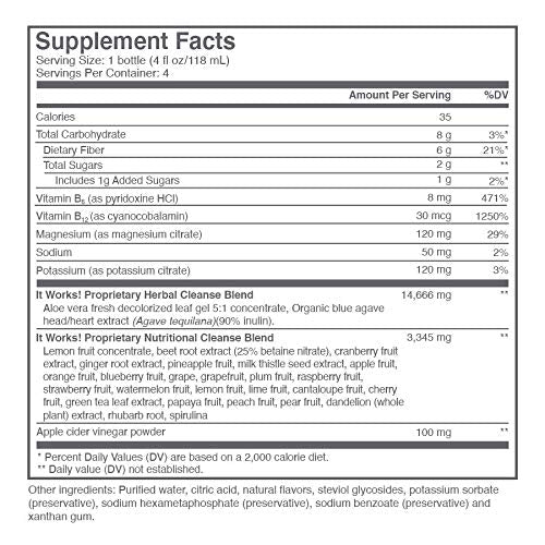 IT WORKS! CLEANSE - 4 bottles It works!US supplements