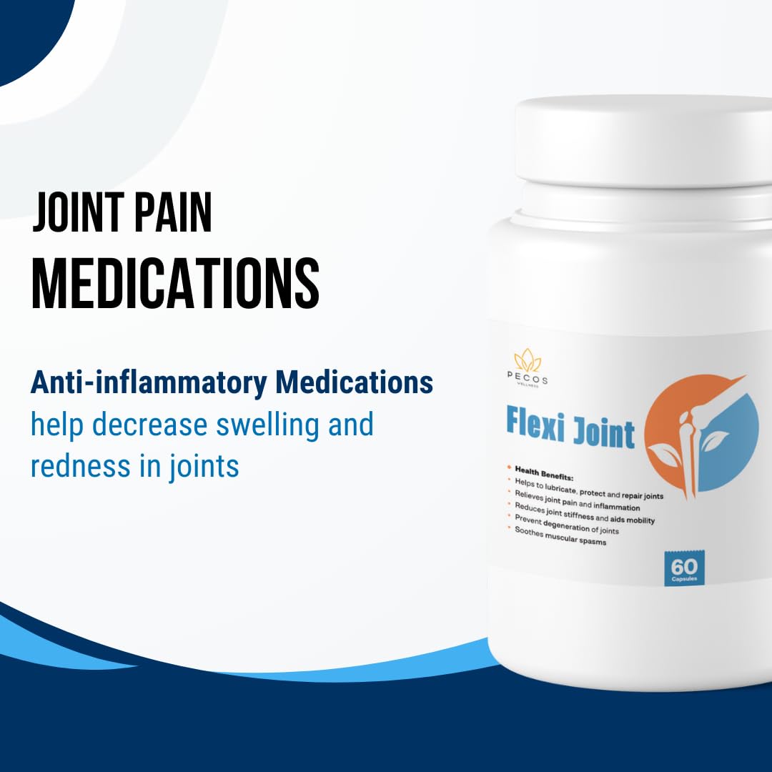 PECOS WELLNESS Flexi Joint Supplement for Joint Health, 60 Capsules, Supports Mobility and Joint Protection PECOS WELLNESSAu supplements