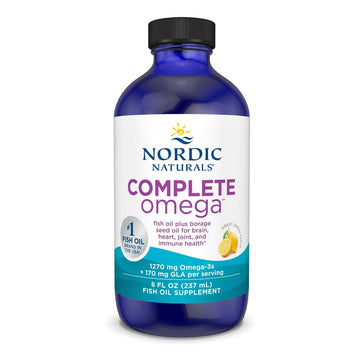 Nordic Naturals Complete Omega, Lemon Flavor - 8 oz - 1270 mg Omega-3 - EPA & DHA with Added GLA - Healthy Skin, Cognition, Positive Mood - Non-GMO - 48 Servings Nordic NaturalsAu supplements