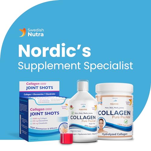 Swedish Nutra Liquid Marine Collagen - Sugar Free Berry Flavour | Minimize Fine Lines, Wrinkles & Improve Skin Elasticity Swedish NutraUS supplements
