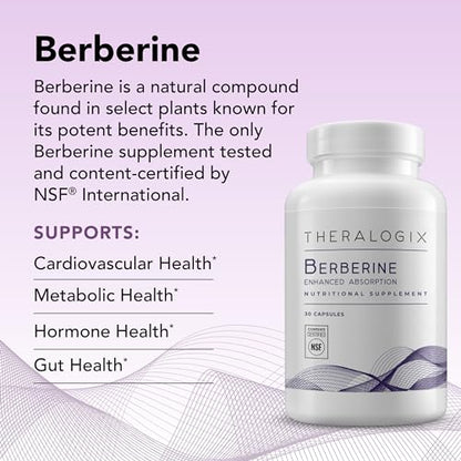 Theralogix Berberine Enhanced Absorption - 30-Day Supply - Made with Berberine TheralogixUS supplements