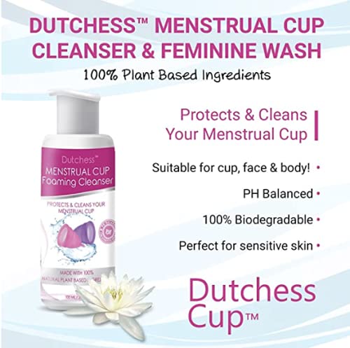Dutchess Menstrual Cup Foaming Cleanser (3.4 oz) - Suitable for Silicone Menstrual Cups DUTCHESSAu supplements