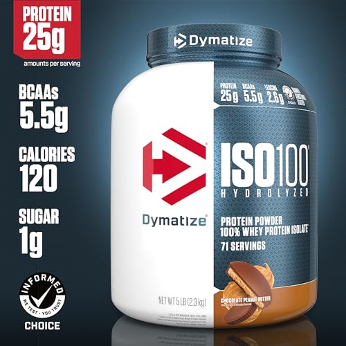 Dymatize ISO 100 Whey Protein Powder with 25g of Hydrolyzed 100% Whey Isolate DymatizeUS supplements