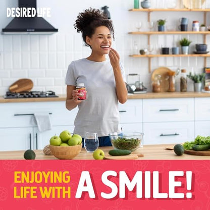 Desired Life Sugar Free Prebiotic Fiber Gummies for Adults and Kids Mixed Berry Flavor Desired LifeUS supplements