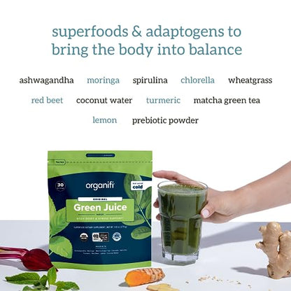 Organifi Green Juice and Red Juice Bundle - 30 Day Supply - Delicious, Refreshing Organic OrganifiUS supplements