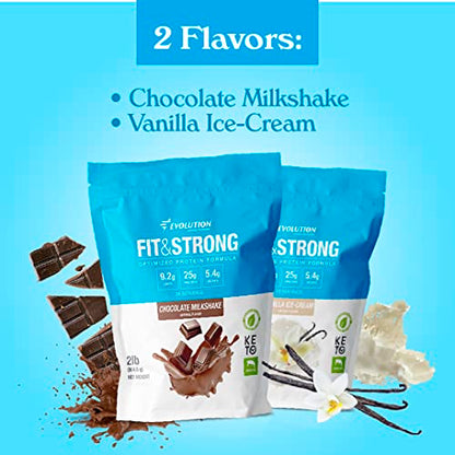 Evolution Advance Nutrition Fit & Strong - Pure Whey Protein Powder with BCAA, 100% Grass-Fed Evolution Advance Sport NutritionUS supplements