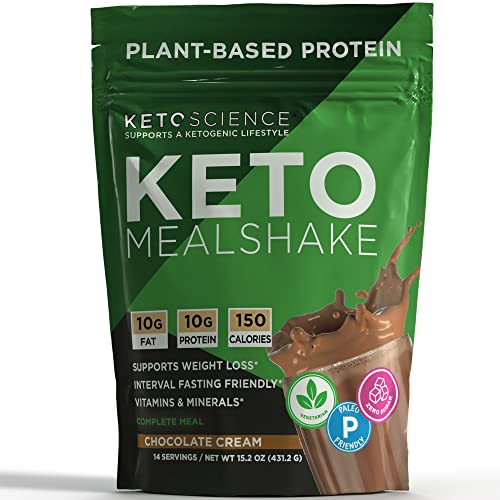 Keto Science Plant Based Protein, Keto Meal Shake, Supports Weight Management Keto ScienceUS supplements