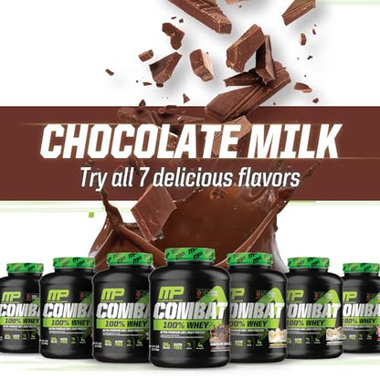 MusclePharm Combat 100% Whey, Chocolate Milk - 5 lb Protein Powder - Gluten Free Muscle PharmUS supplements