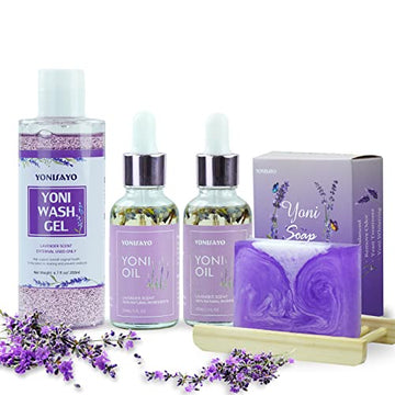 Yoni Wash Yoni Oil Yoni Soap Set, 5.29oz Yoni Soap Bar, 2 * 30ml Feminine Oil, 6.7 fl.oz Feminine Wash yonisayoAu supplements