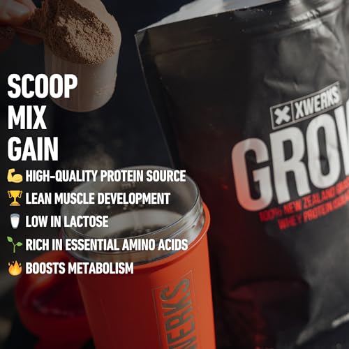 Xwerks Grow 100% New Zealand Grass-Fed Whey Protein - 25g of Pure Isolate Protein XwerksUS supplements