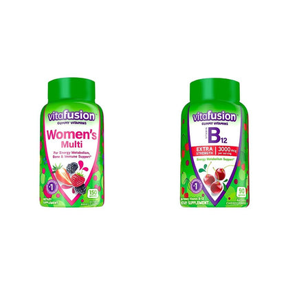 Vitafusion Womens Multivitamin Gummies (150 Count) and Vitafusion Extra Strength VitafusionUS supplements