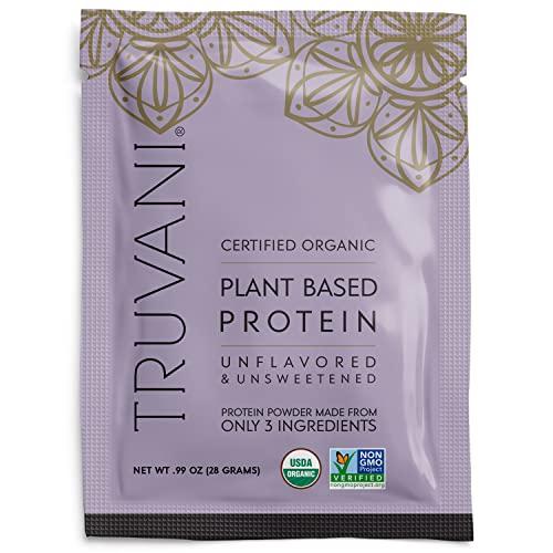 Truvani Organic Vegan Protein Powder Unflavored - 20g of Plant Based Protein, Organic TruvaniAu supplements