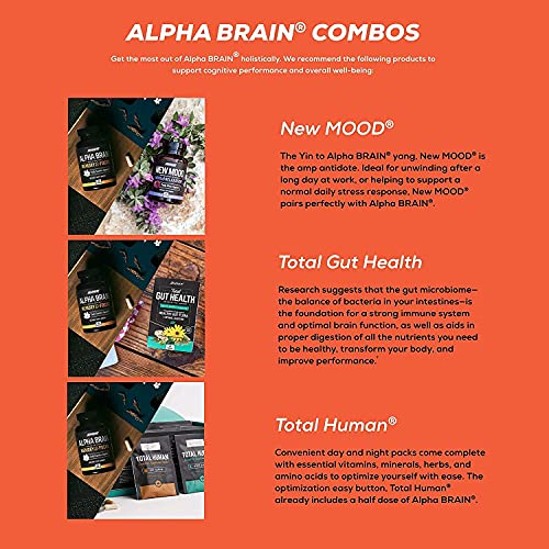 ONNIT Alpha Brain (120ct) - Over 1 Million Bottles Sold - Premium Nootropic Brain Sup ONNITUS supplements