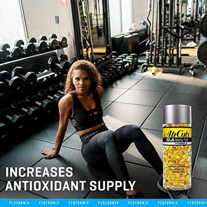 Ab Cuts CLA Belly Fat Formula - 80 Easy-to-Swallow Softgels - Omega 3 Fish Oil, Flaxseed AbCutsUS supplements
