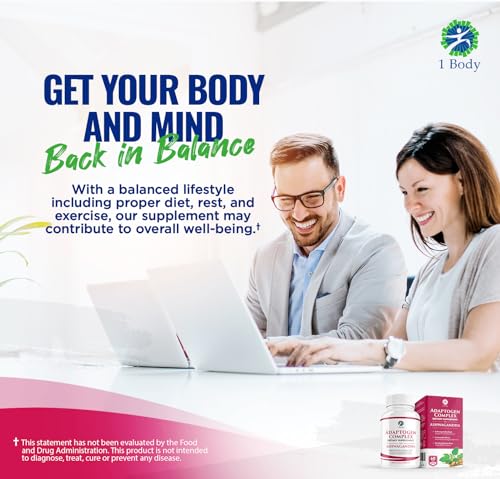 1 Body Adaptogen Complex Supplement with Ashwagandha 1 BodyUS supplements